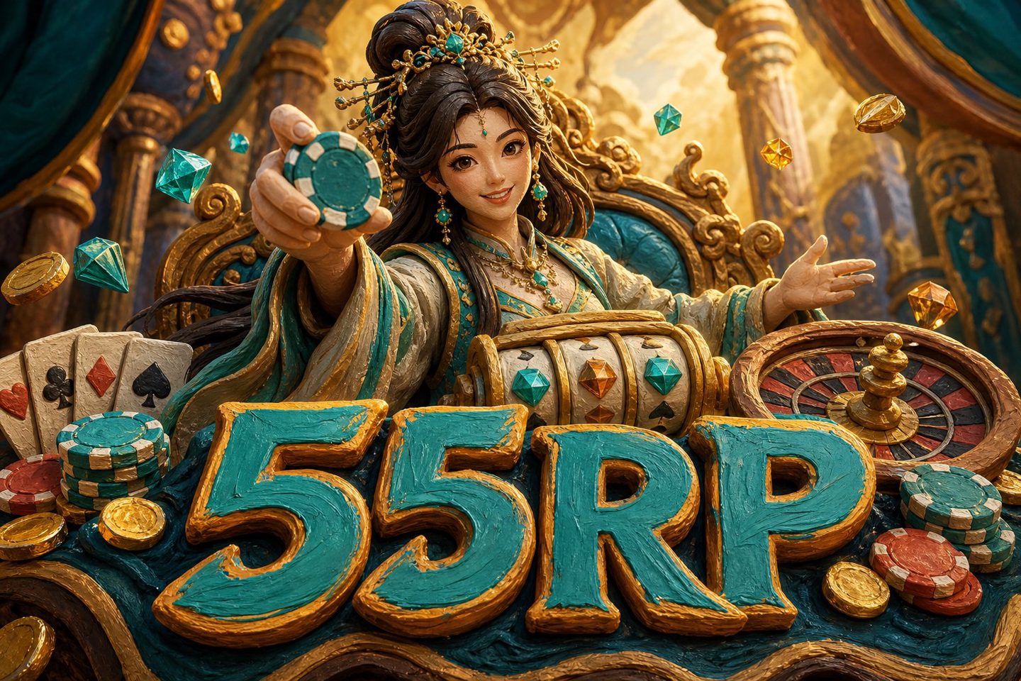 Tampilan dasbor data perilaku komunitas permainan daring 55RP dengan tabel dan angka
